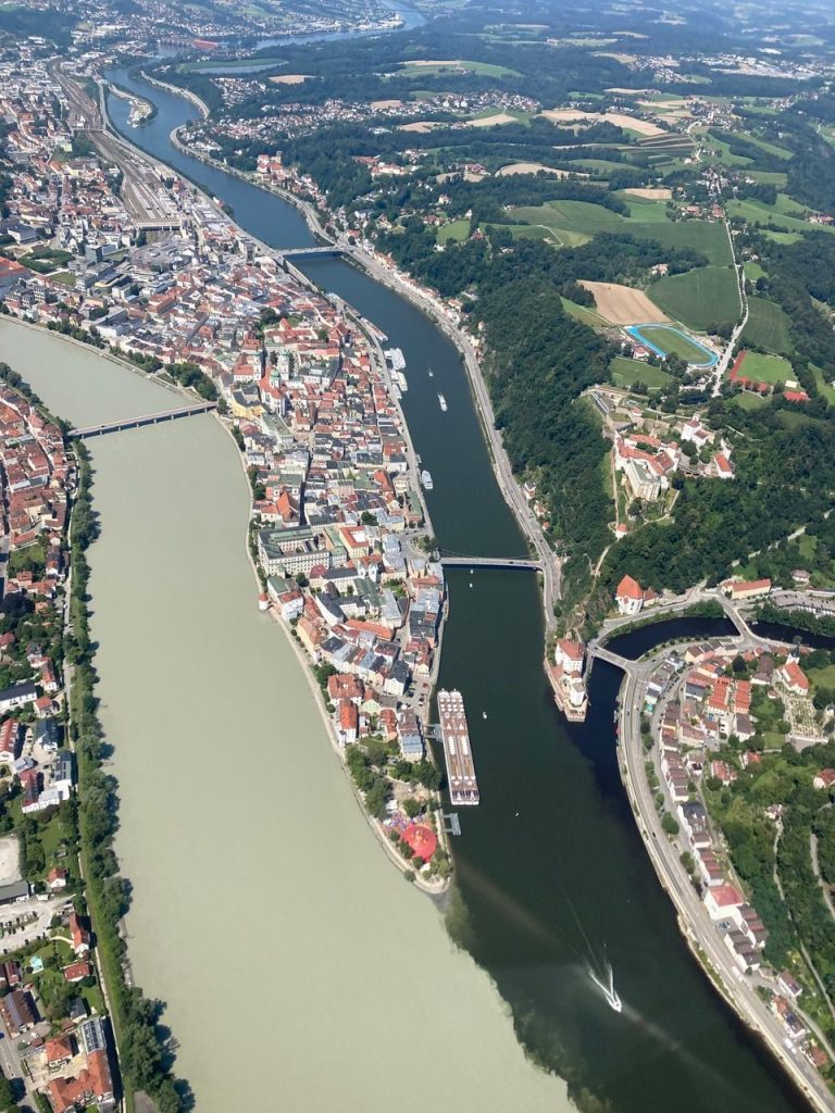 Dreiflüsseeck von oben